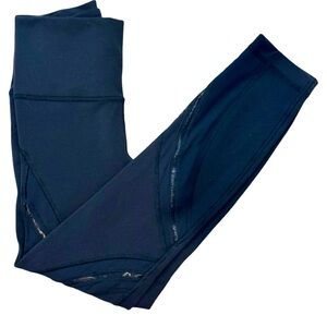 Lululemon High Times Pant (Metta)-Black-Mesh Panel- Size 4